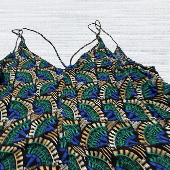 SILK & SOLT Dangerously in Love Jumpsuit – Peacock Womens XL Boho Festival - Picture 7 of 15